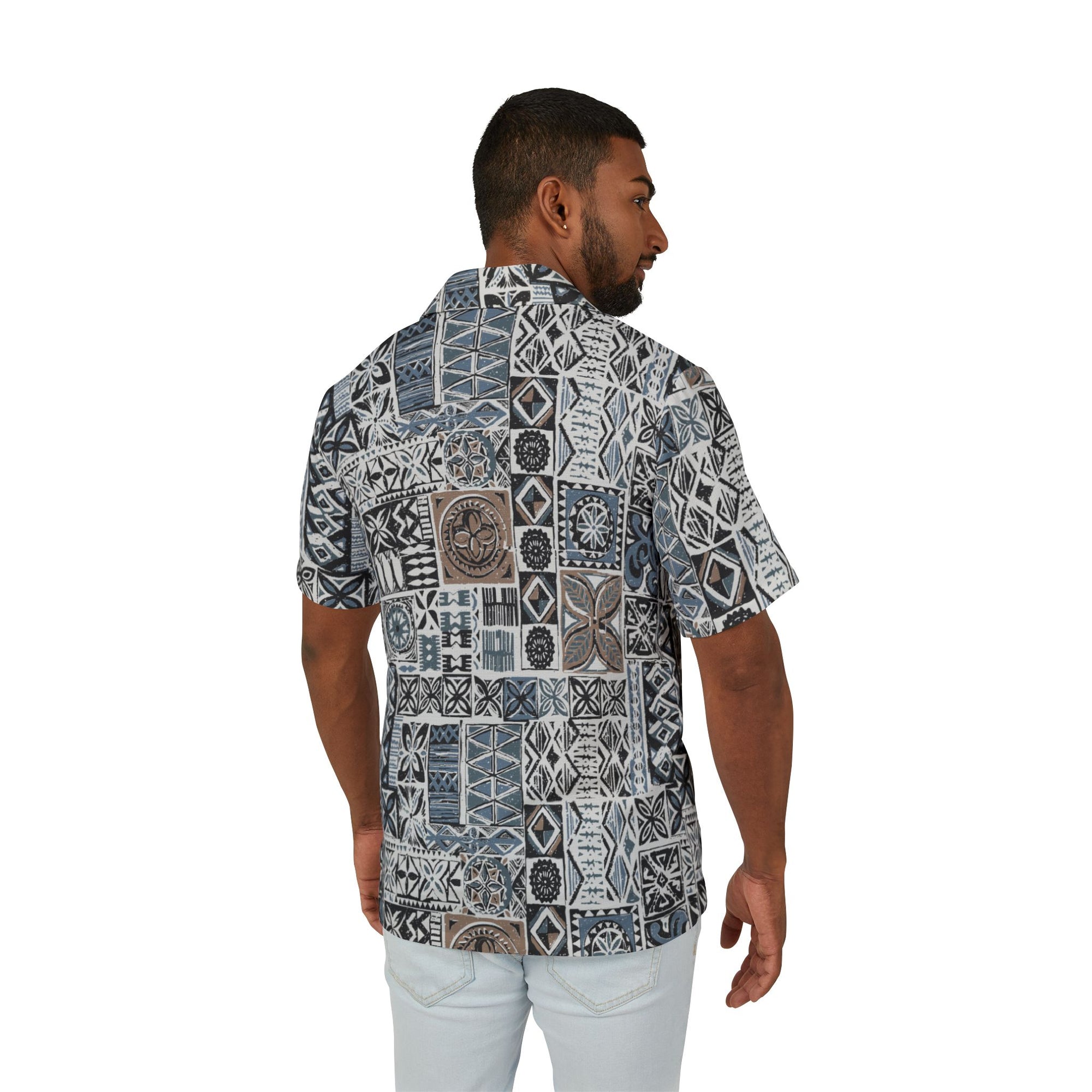 Hawaiian Camp Shirt - Elei Steel - AU/NZ/USA