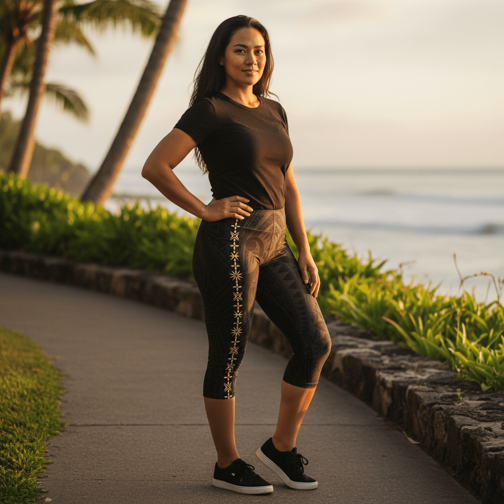 Casual Capri Leggings - Malu - AU/NZ/USA - The Koko Samoa