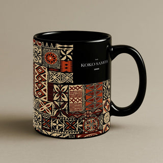 LimaLuxe™ 11oz Mug featuring Elei design, classic ceramic mug for hot beverages, made in the USA.
