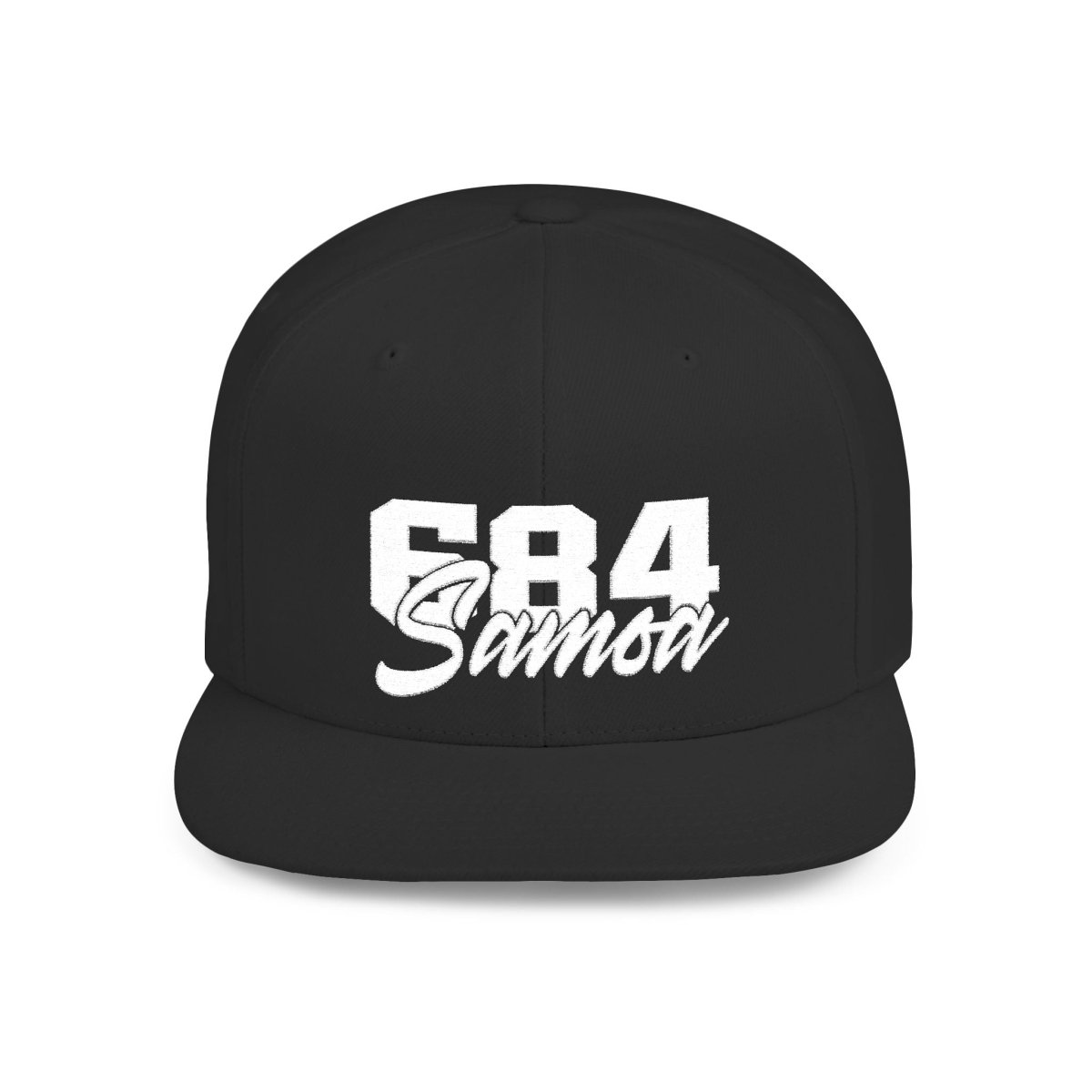 Flat Bill Snapback Hat - 684 Samoa - Black Embroidery - AU/NZ/USA - The Koko Samoa