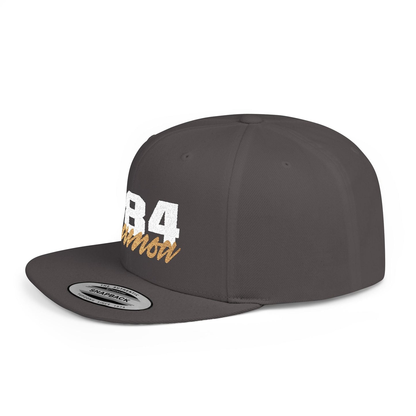 Flat Bill Snapback Hat - 684 Samoa - White & Gold Embroidery - AU/NZ/USA - The Koko Samoa