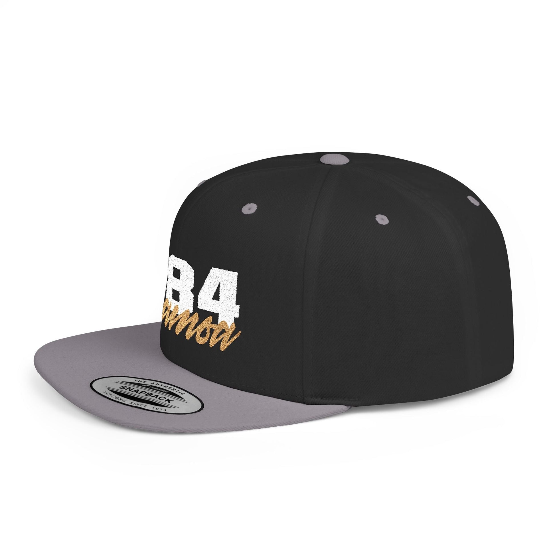 Flat Bill Snapback Hat - 684 Samoa - White & Gold Embroidery - AU/NZ/USA - The Koko Samoa