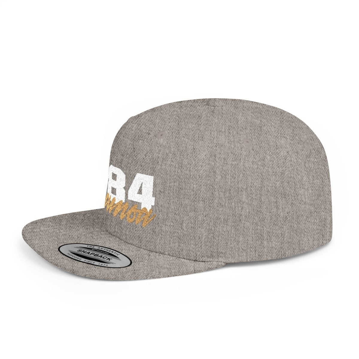 Flat Bill Snapback Hat - 684 Samoa - White & Gold Embroidery - AU/NZ/USA - The Koko Samoa