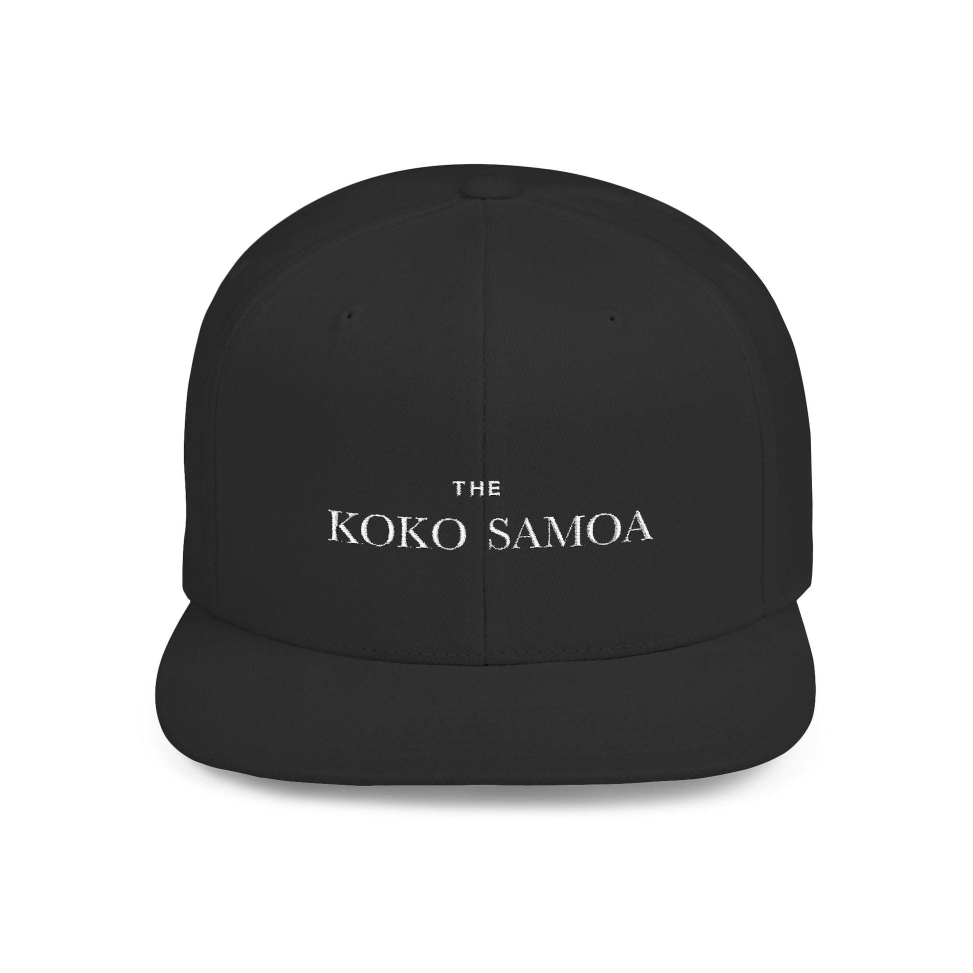 Flat Bill Snapback Hat - Classic - Brand Embroidery - AU/NZ/USA - The Koko Samoa