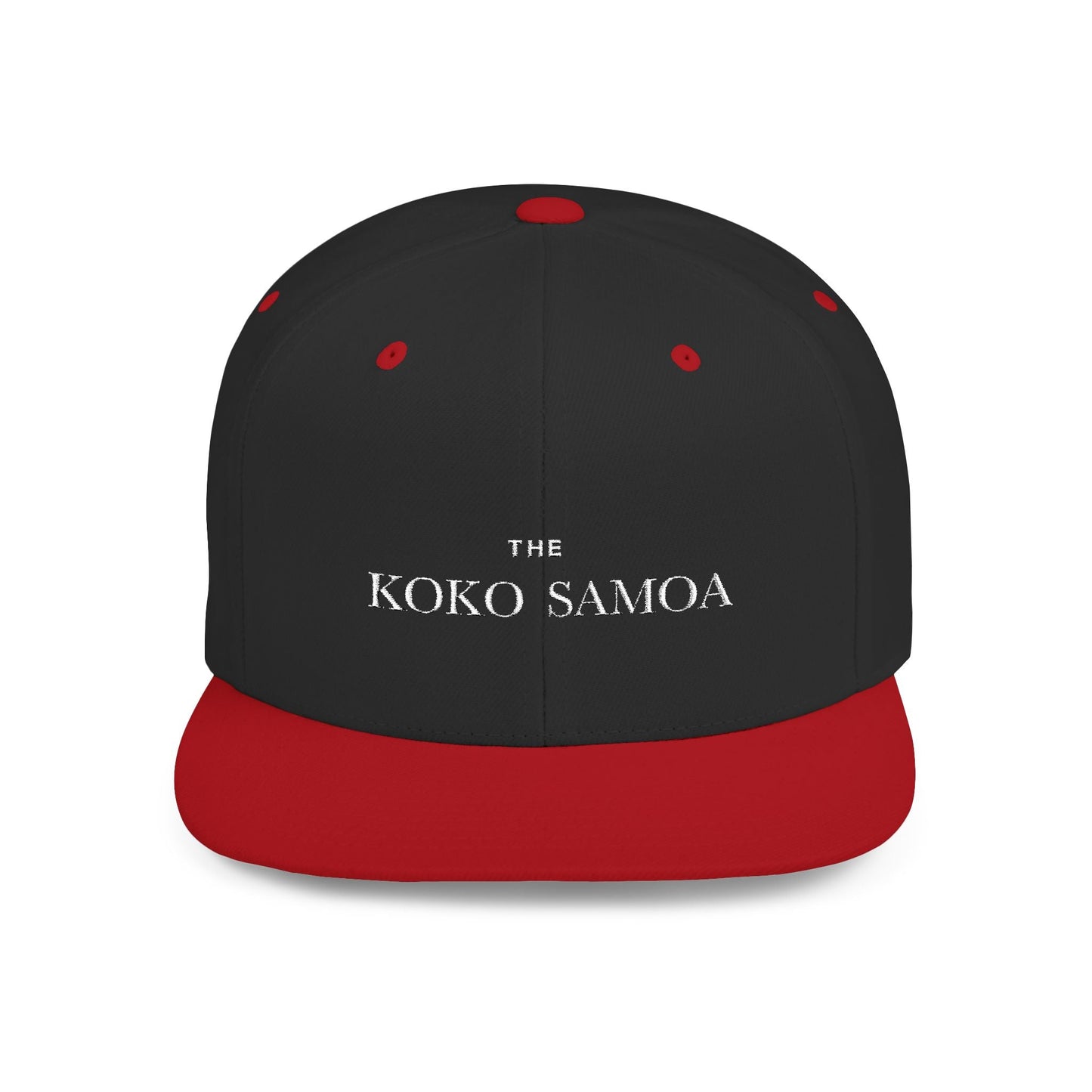 Flat Bill Snapback Hat - Classic - Brand Embroidery - AU/NZ/USA - The Koko Samoa