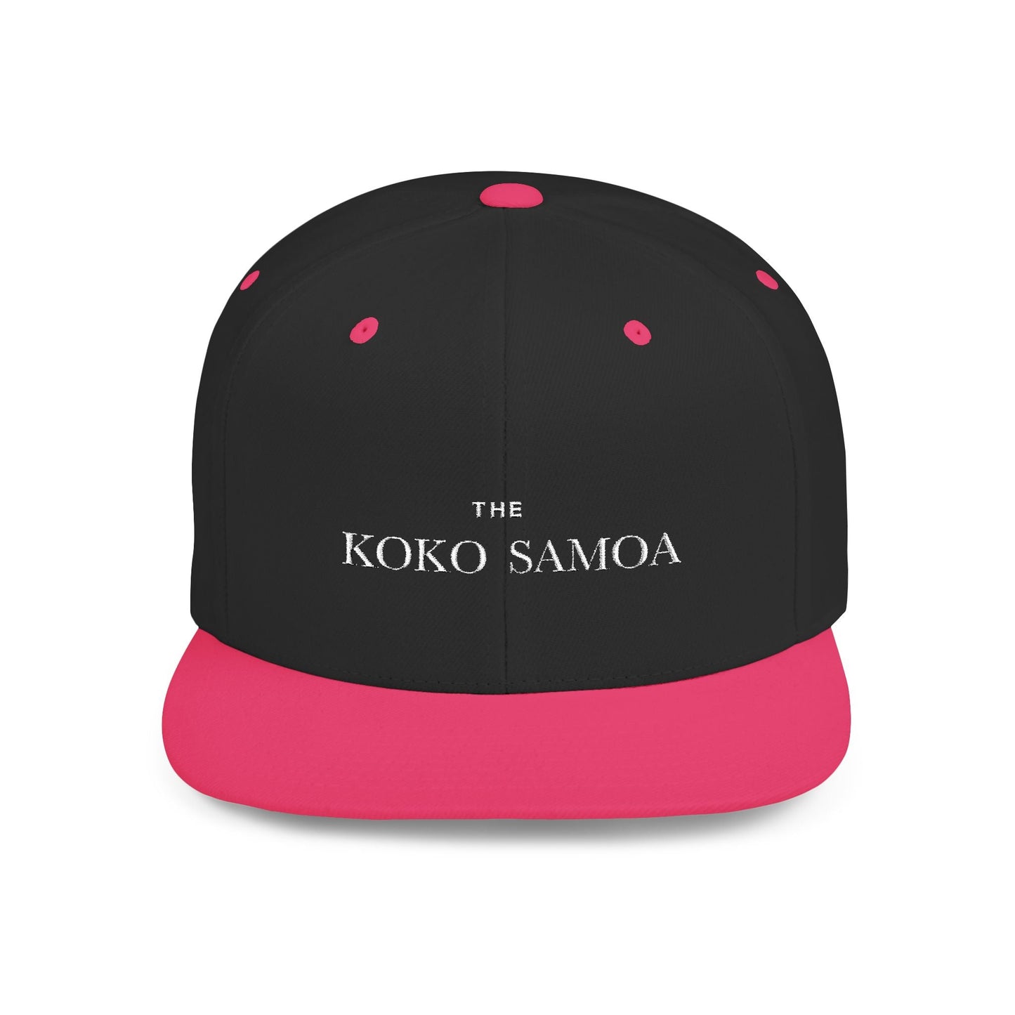 Flat Bill Snapback Hat - Classic - Brand Embroidery - AU/NZ/USA - The Koko Samoa