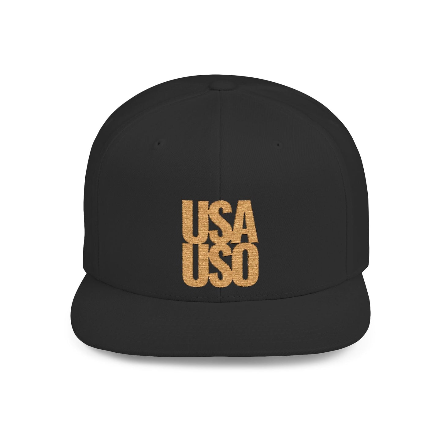 Flat Bill Snapback Hat - Samoa Culture - Gold Embroidery - AU/NZ/USA - The Koko Samoa