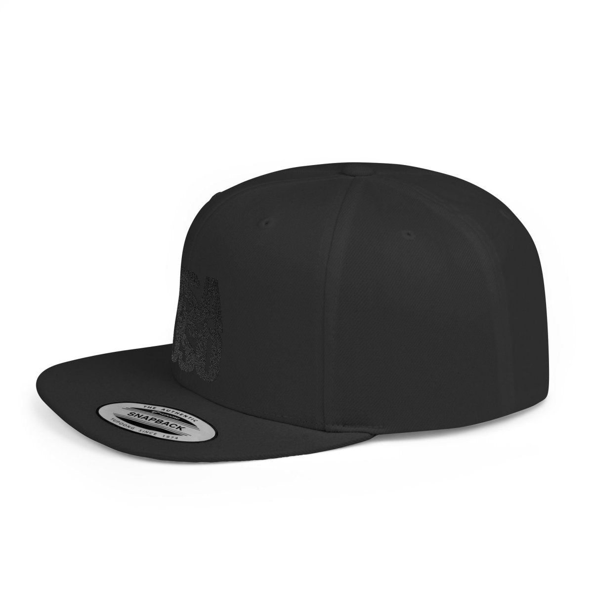Flat Bill Snapback Hat — USA USO - Black Embroidery - AU/NZ/USA - The Koko Samoa