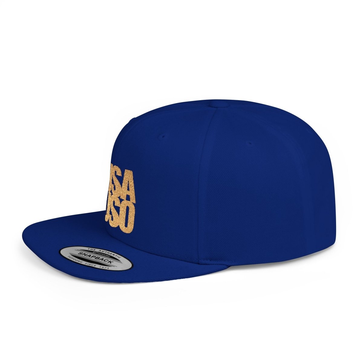 Flat Bill Snapback Hat — USA USO - Gold Embroidery - AU/NZ/USA - The Koko Samoa