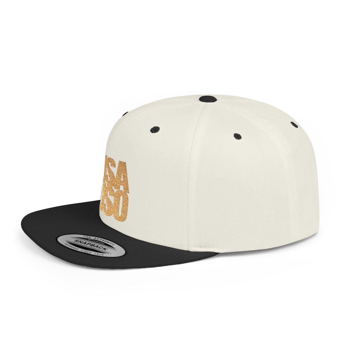 Flat Bill Snapback Hat — USA USO - Gold Embroidery - AU/NZ/USA - The Koko Samoa