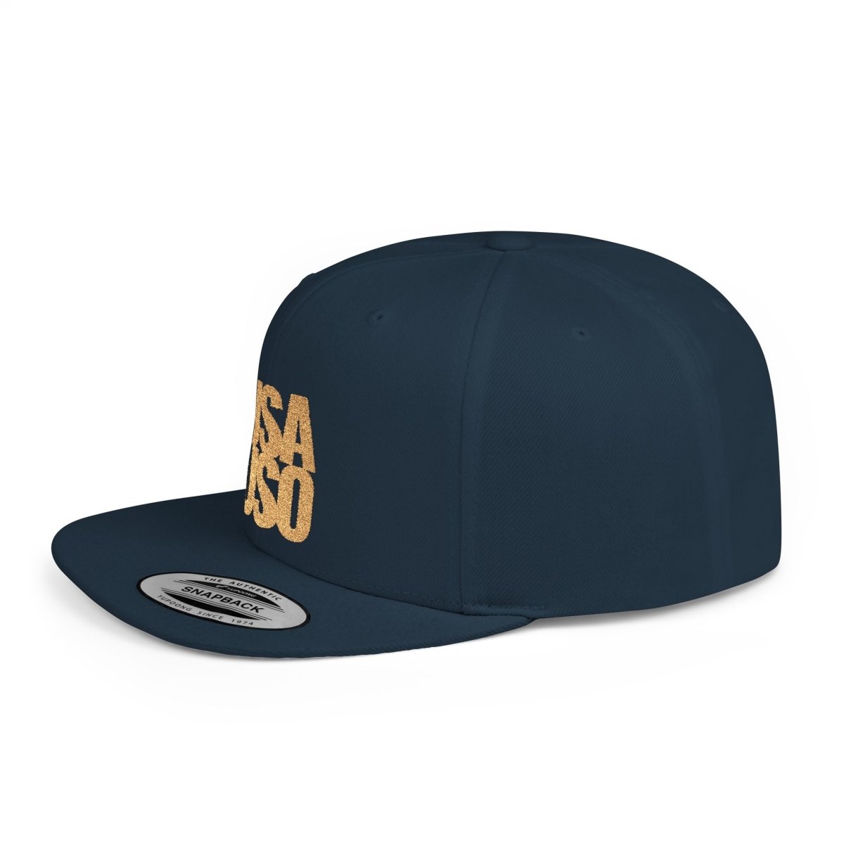 Flat Bill Snapback Hat — USA USO - Gold Embroidery - AU/NZ/USA - The Koko Samoa