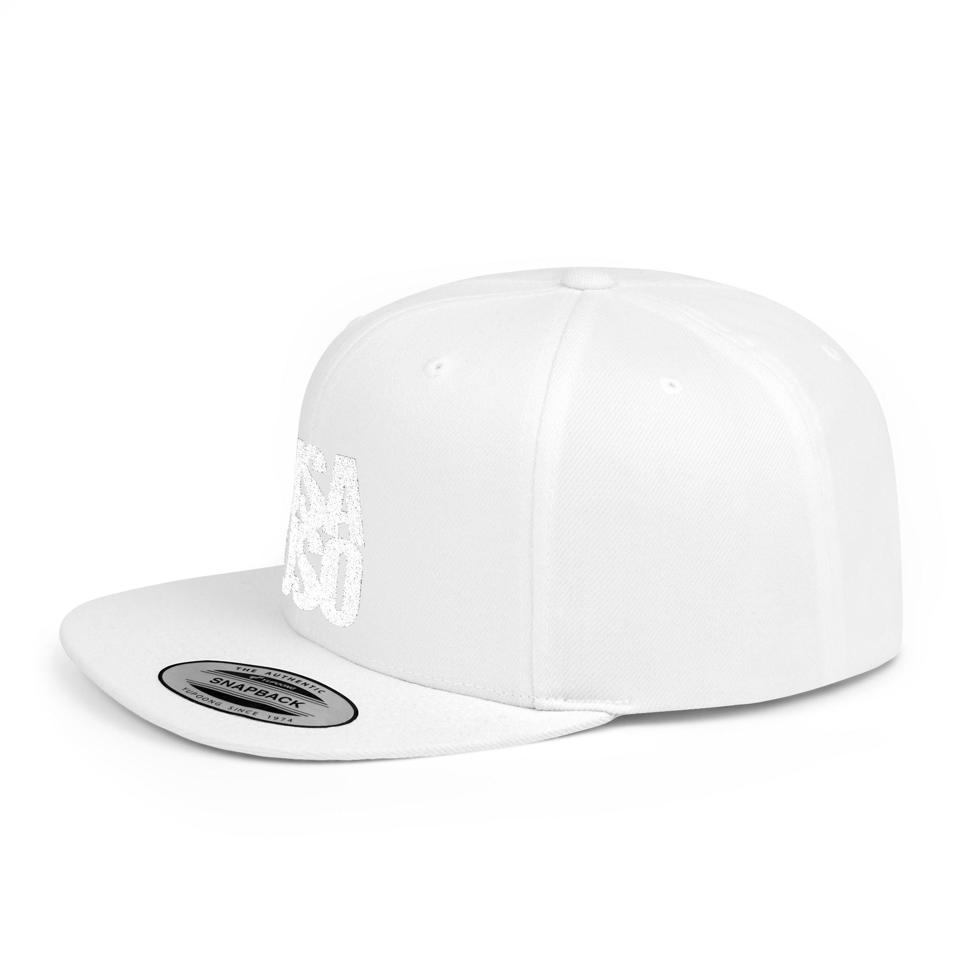 Flat Bill Snapback Hat — USA USO - White Embroidery - AU/NZ/USA - The Koko Samoa