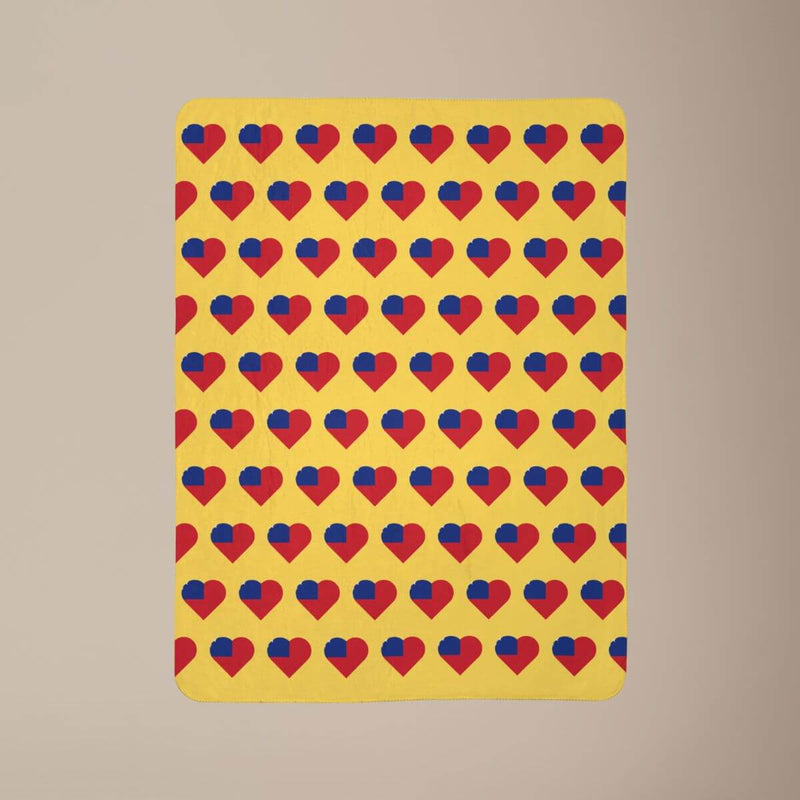 Fleece Sherpa Blanket - Samoan Flag - AU/NZ/USA - The Koko Samoa