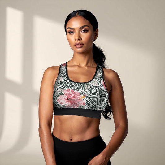 Islandflex Seamless Sports Bra - Solosolo Blooms - AU/NZ/USA - The Koko Samoa