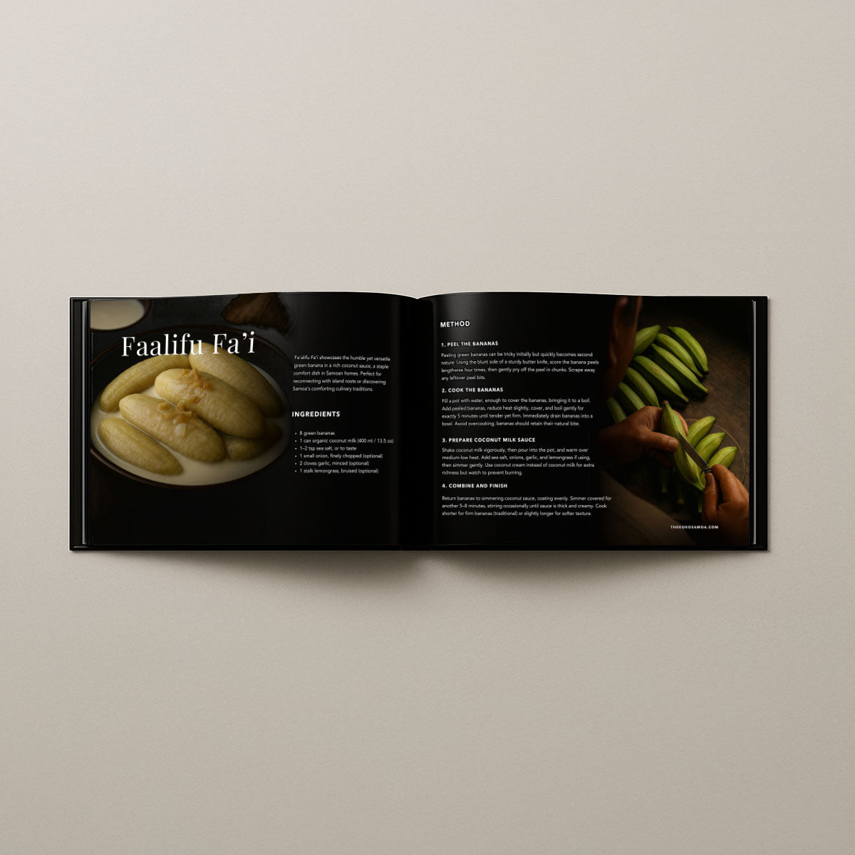 Hardcover A4 - Samoan Delights: Samoan Recipes Cookbook - Vol 2 - AU/NZ/USA - The Koko Samoa