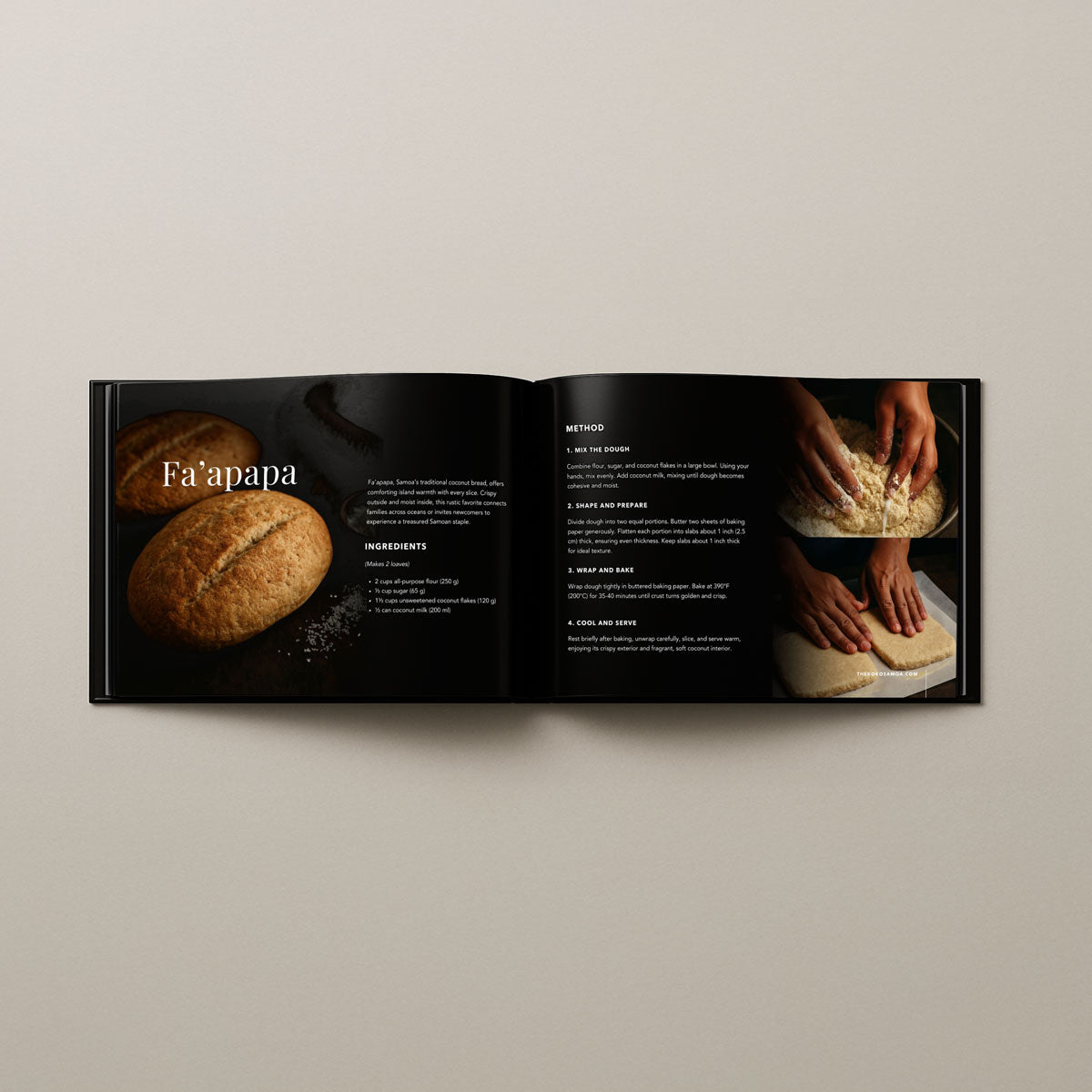 Hardcover A4 - Samoan Delights: Samoan Recipes Cookbook - Vol 2 - AU/NZ/USA - The Koko Samoa