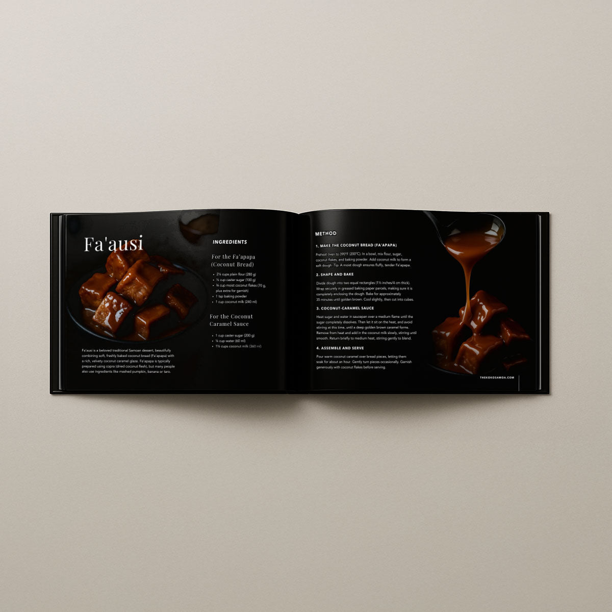 Hardcover A4 - Samoan Delights: Samoan Recipes Cookbook - Vol 2 - AU/NZ/USA - The Koko Samoa