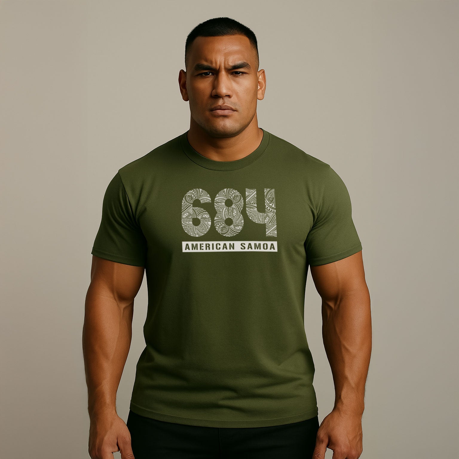 Heavy Unisex Tee - American Samoa 684 - AU/NZ/USA - The Koko Samoa