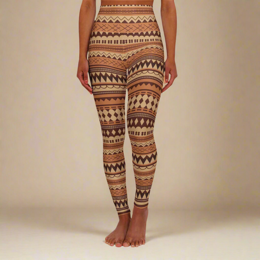 High Waisted Yoga Leggings - Siapo Style - USA - The Koko Samoa