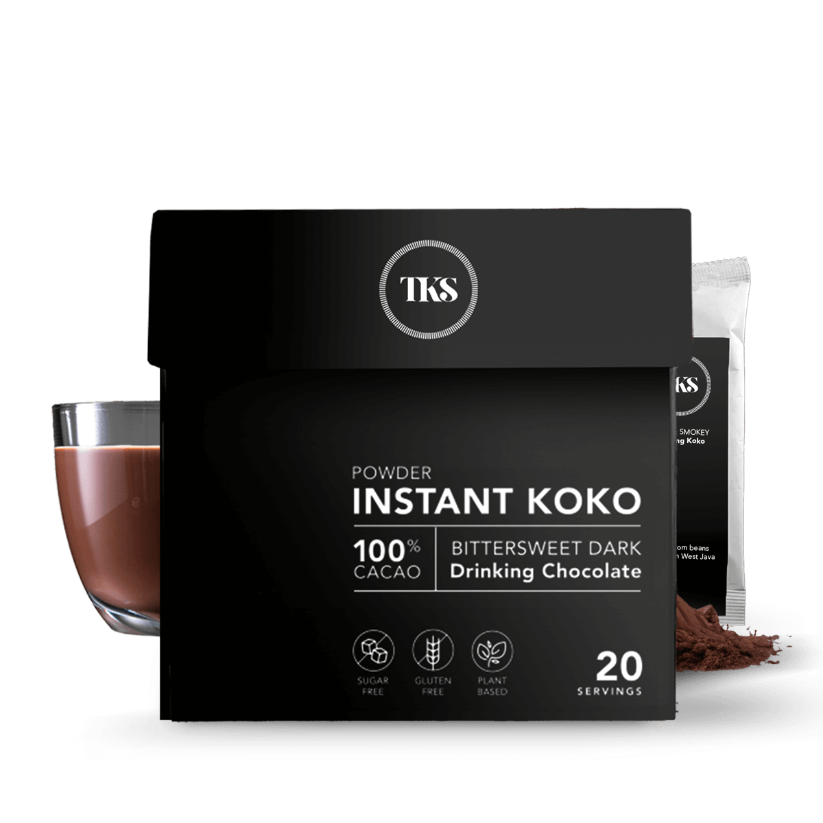 Instant Koko - 100% Cacao Bittersweet Dark Drinking Chocolate | USA - The Koko Samoa