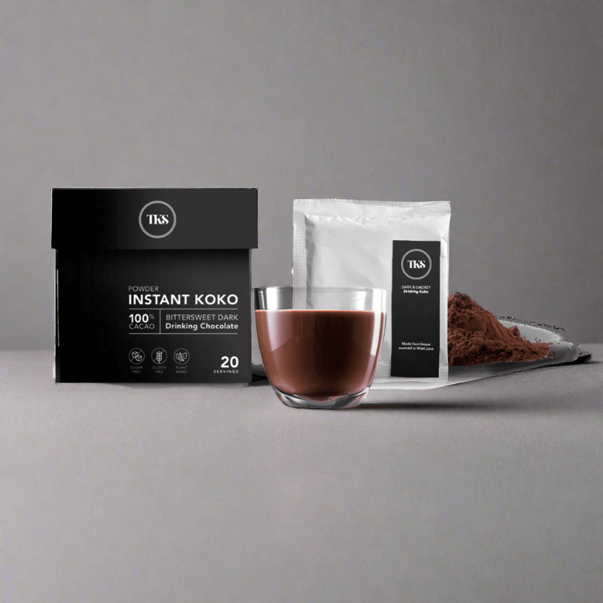 Instant Koko - 100% Cacao Bittersweet Dark Drinking Chocolate | USA - The Koko Samoa