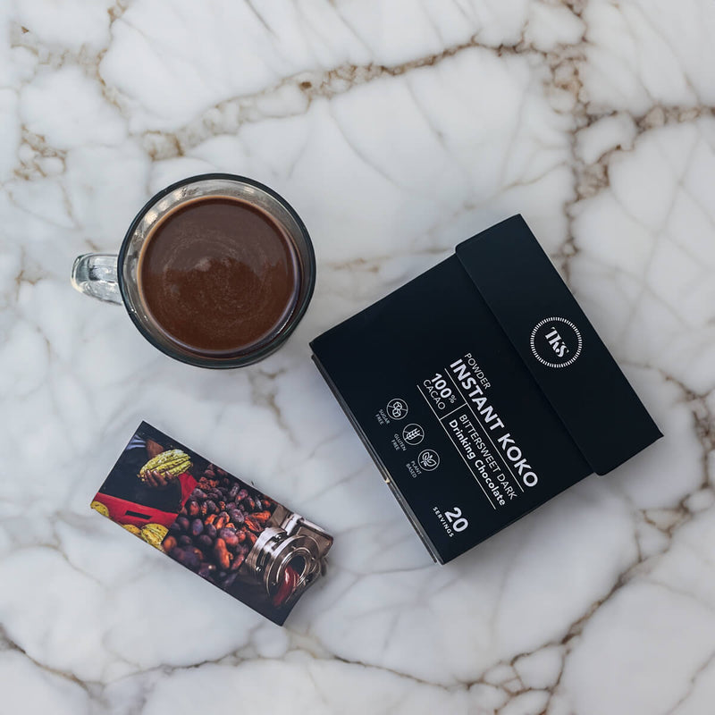 Instant Koko - 100% Cacao Bittersweet Dark Drinking Chocolate | USA - The Koko Samoa