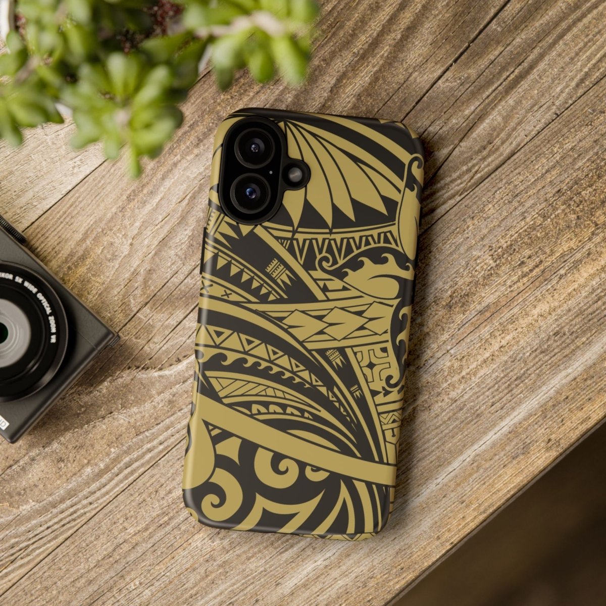 iPhone Tough Phone Case - Bloom Gold - AU/NZ/USA - The Koko Samoa