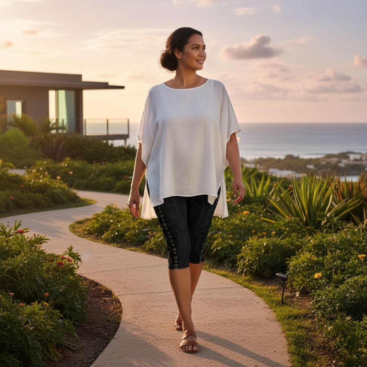 Islandflex Capri Leggings - Malu - AU/NZ/USA - The Koko Samoa