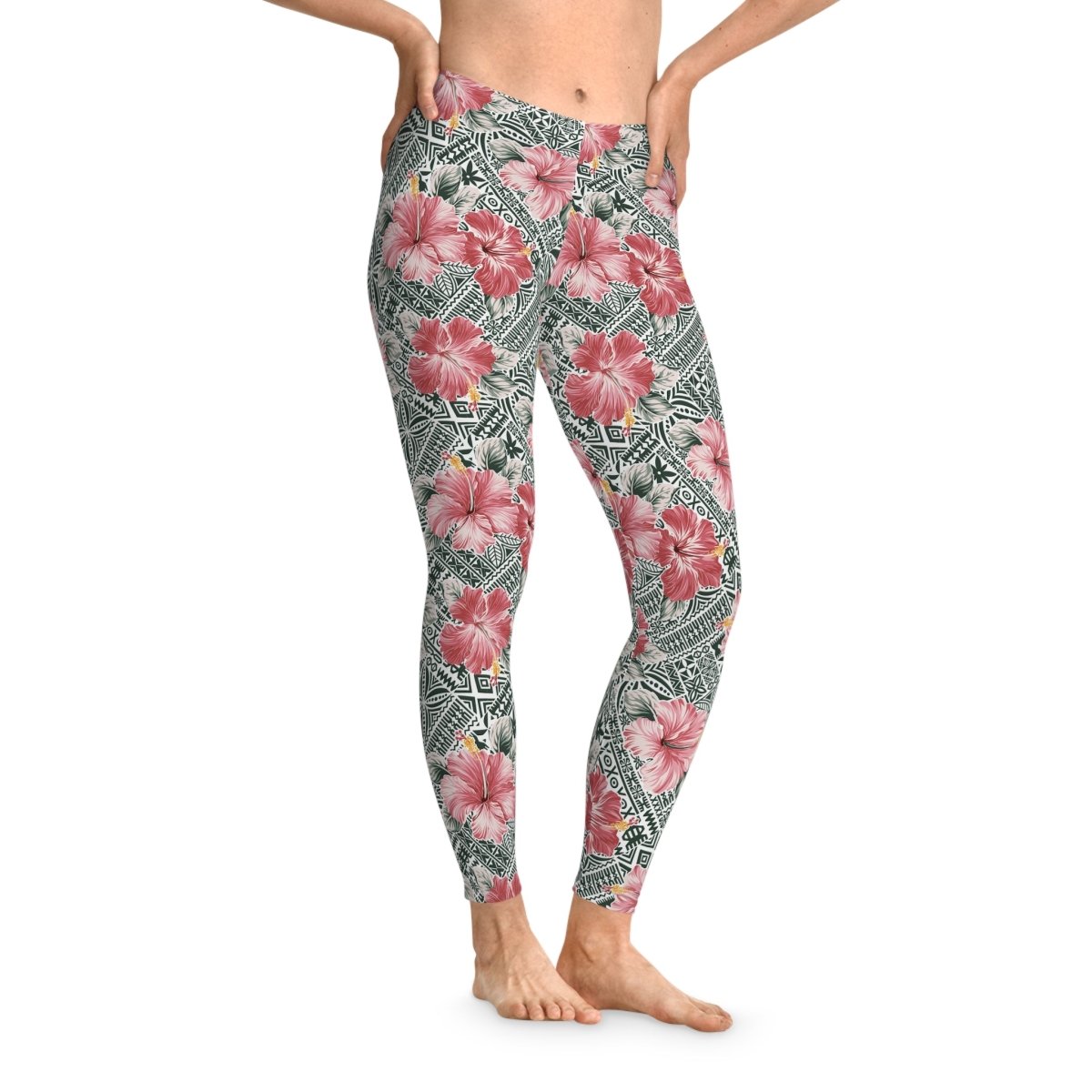 IslandFlex Leggings - Solosolo Blooms - AU/NZ/USA - The Koko Samoa