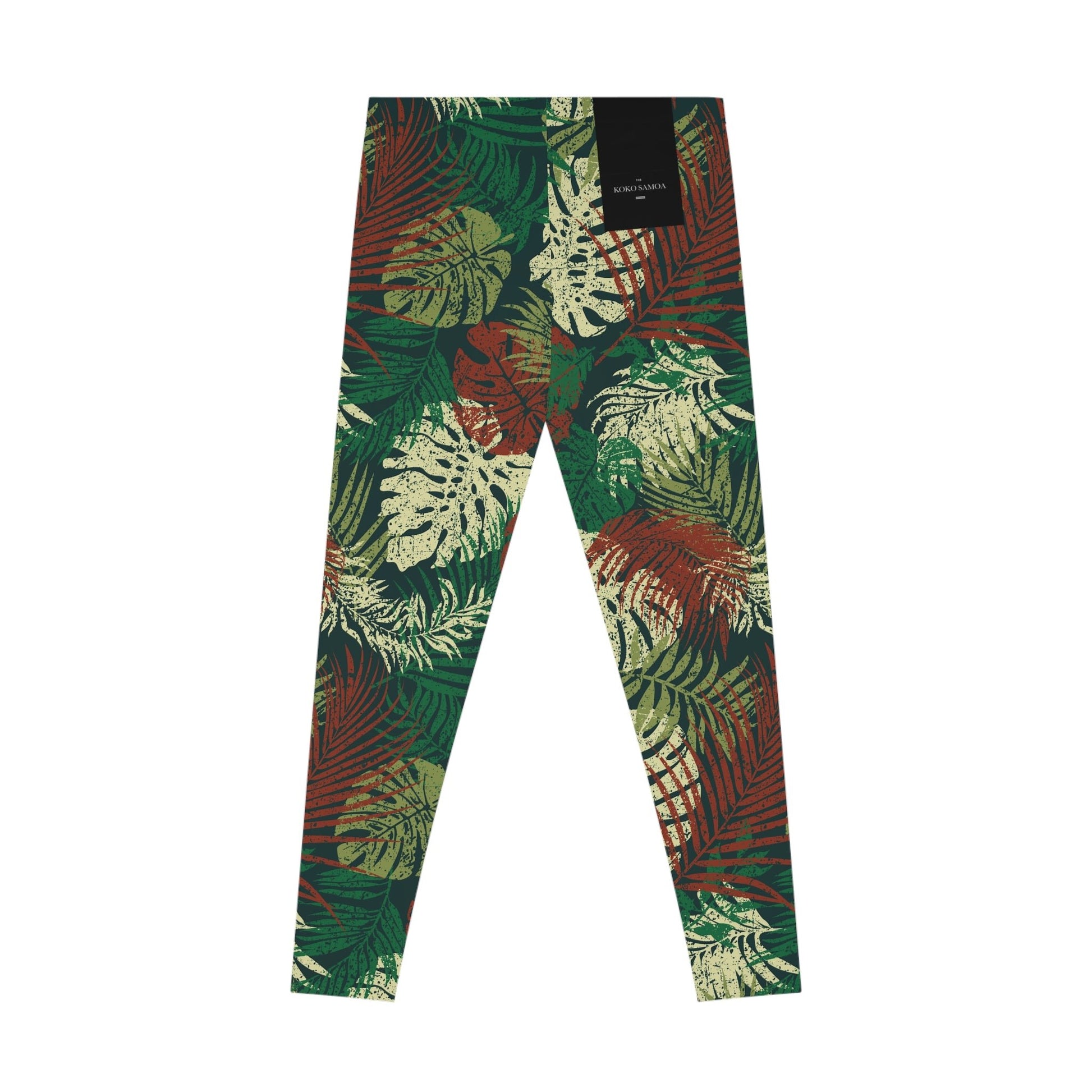 IslandFlex Leggings - Tafatafa Greens - AU/NZ/USA - The Koko Samoa