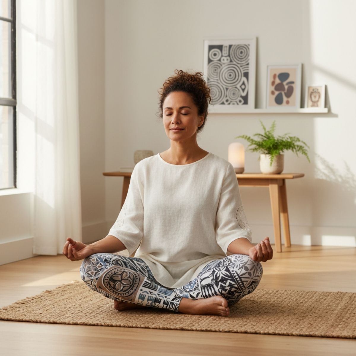 IslandFlex Mid - Rise Leggings - Elei Steel - AU/NZ/USA - The Koko Samoa