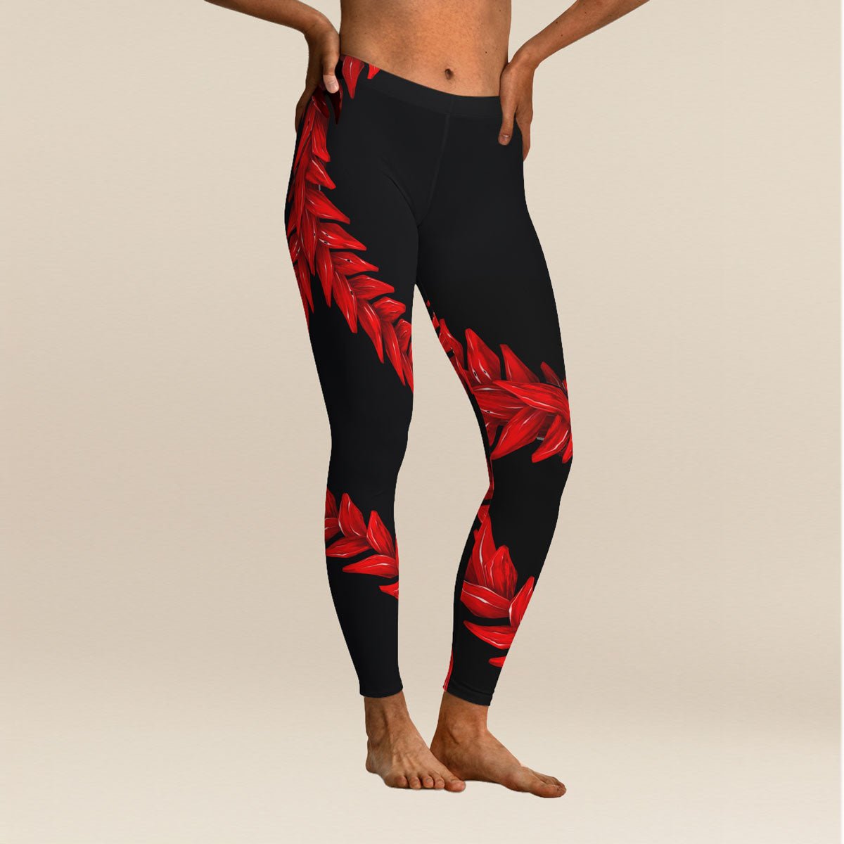 IslandFlex Mid - Rise Leggings - Ula Fala - AU/NZ/USA - The Koko Samoa