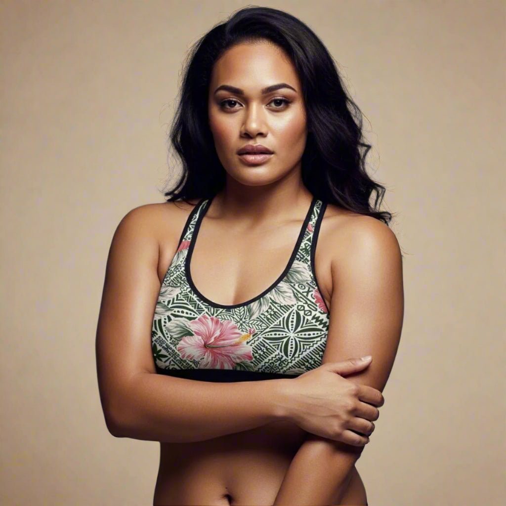 Islandflex Seamless Sports Bra - Solosolo Blooms - AU/NZ/USA