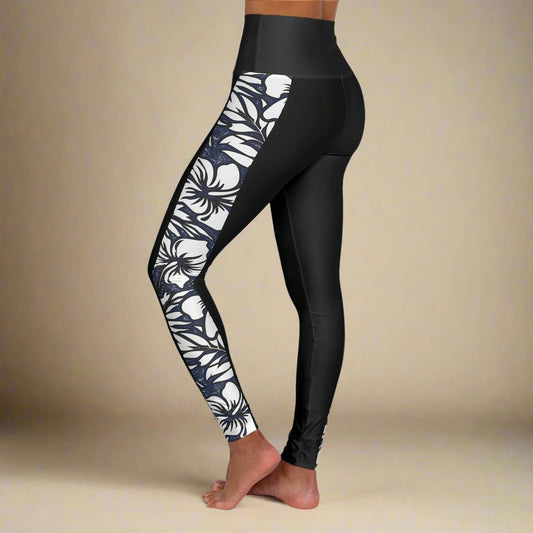 IslandRise High Waisted Leggings - Falefa Breeze - USA - The Koko Samoa