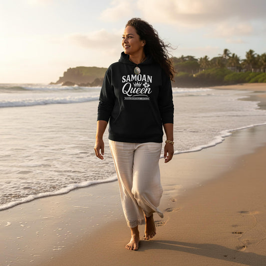 IslandSoft™ Hoodie - Premium (XS - XL) - Samoan Queen - USA - The Koko Samoa