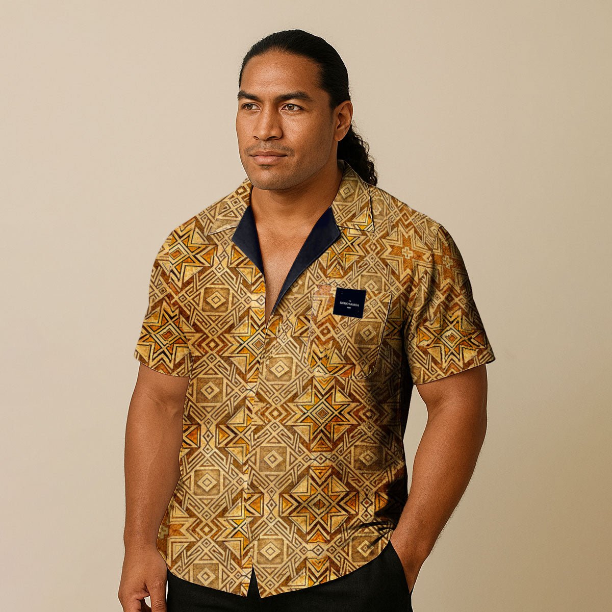 KoaTech™ - Hawaiian Button - Down Shirt - Earthline - AU/NZ/USA - The Koko Samoa