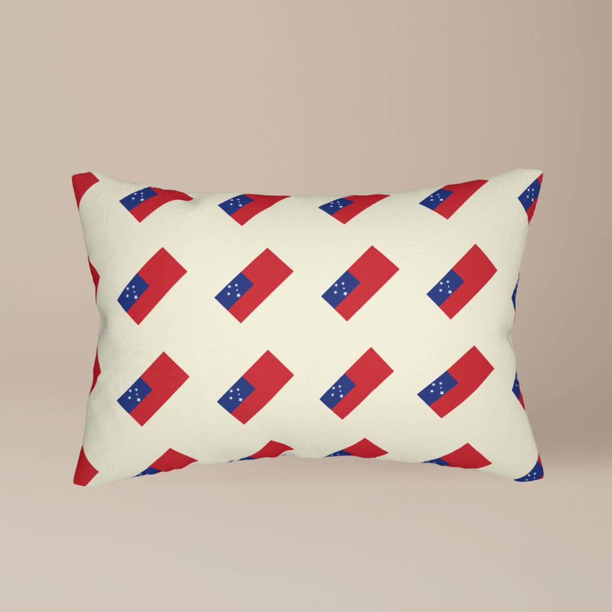 Lumbar Pillow - Samoan Flag - The Koko Samoa