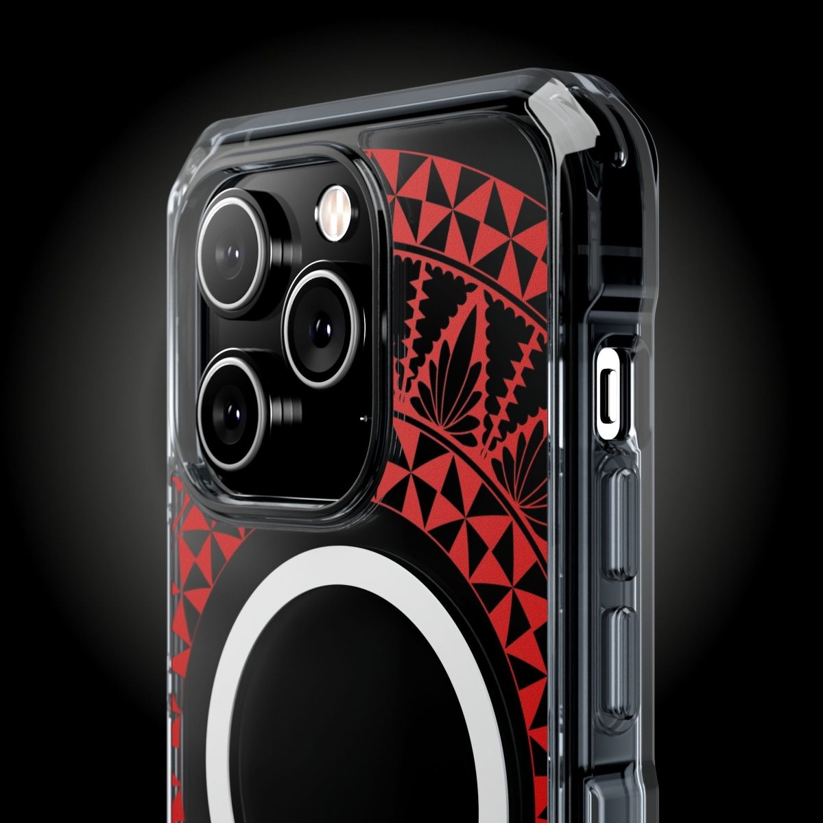 PasifikaOne MagSafe iPhone ClearCase - Tongan Redleaf - AU/NZ/USA - The Koko Samoa