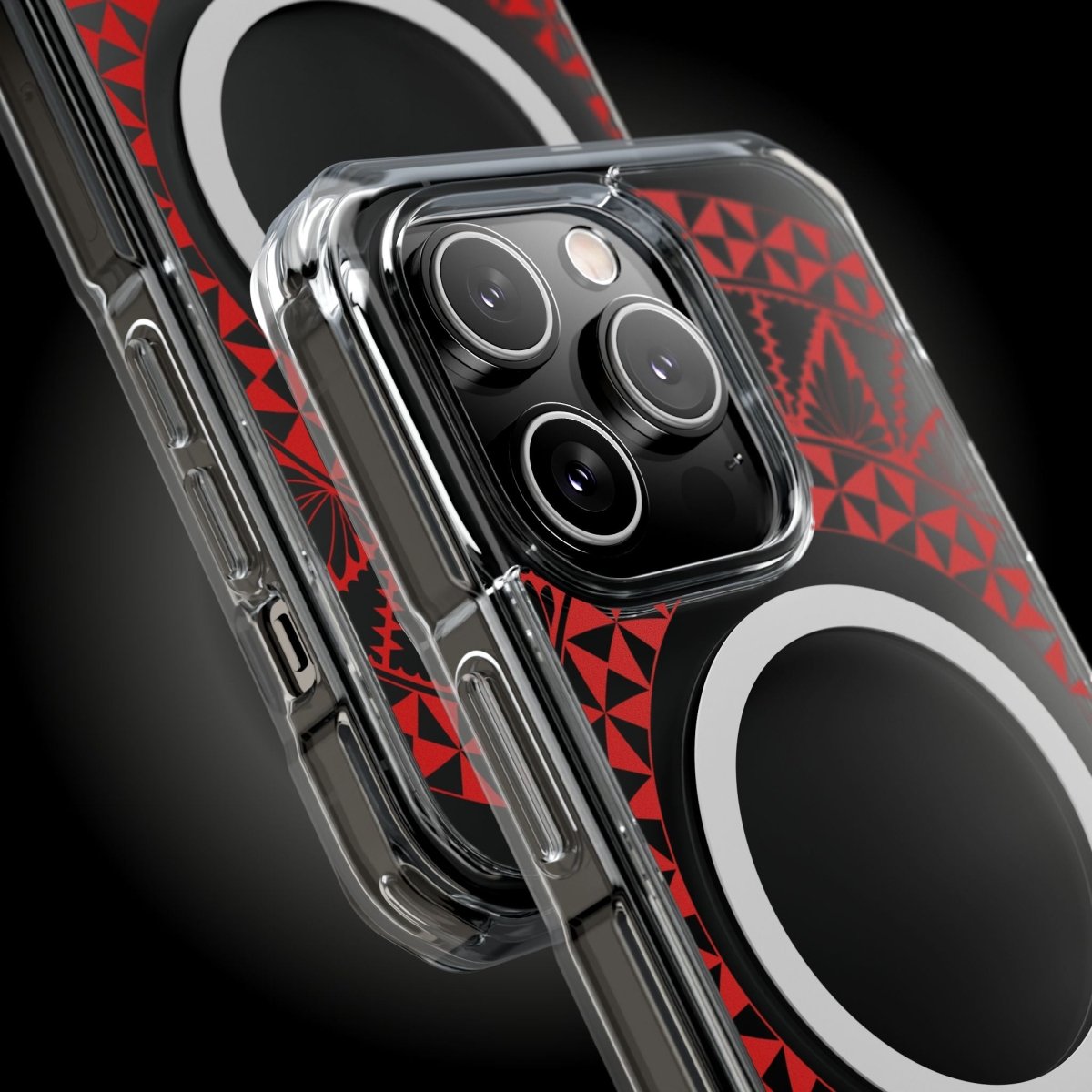 PasifikaOne MagSafe iPhone ClearCase - Tongan Redleaf - AU/NZ/USA - The Koko Samoa