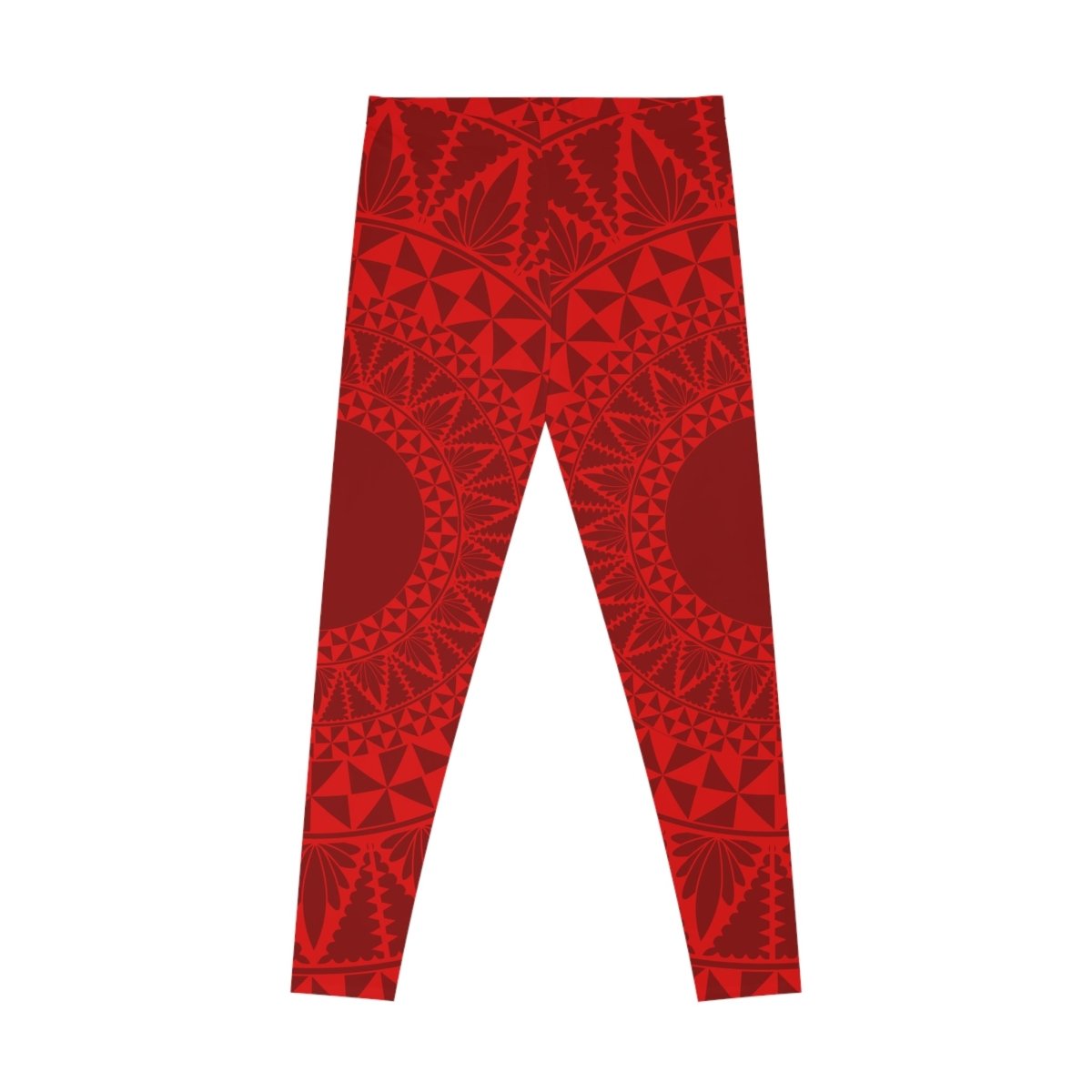 PasifikaOne Mid - Rise Leggings - Tonga Red - AU/NZ/USA - The Koko Samoa