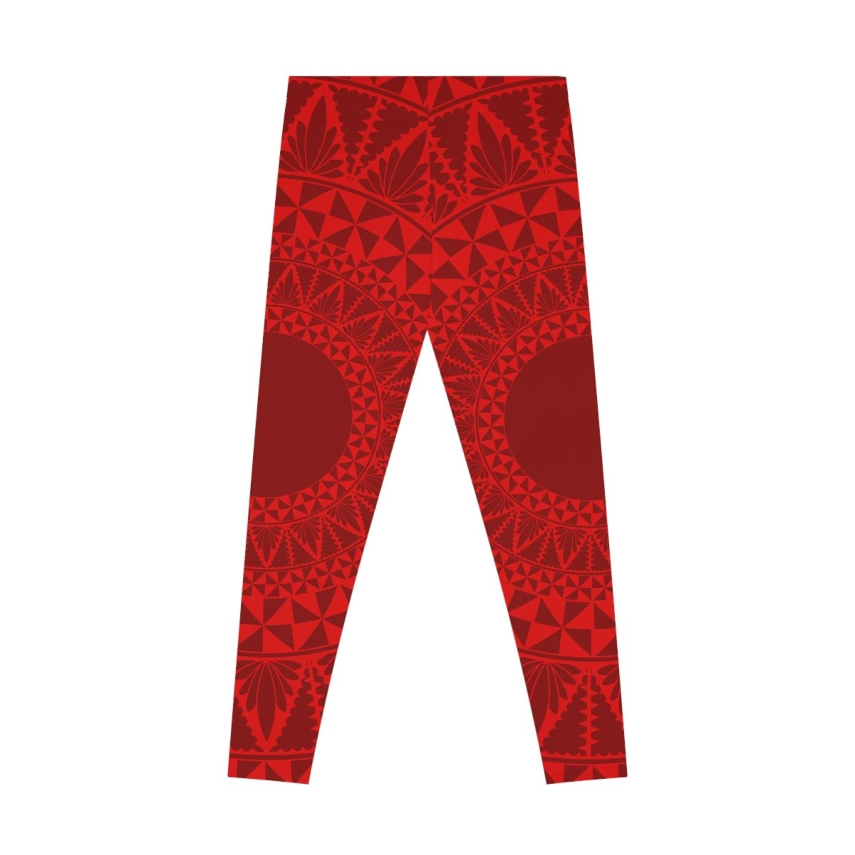 PasifikaOne Mid - Rise Leggings - Tonga Red - AU/NZ/USA - The Koko Samoa