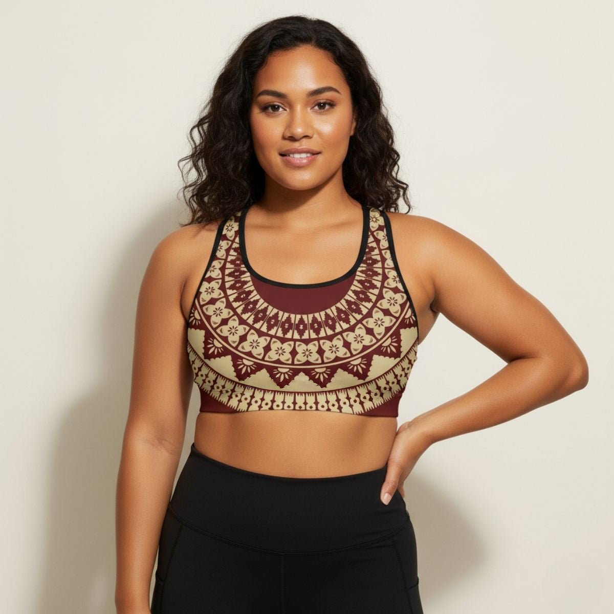 PasifikaOne Seamless Sports Bra - Fiji Red - AU/NZ/USA - The Koko Samoa