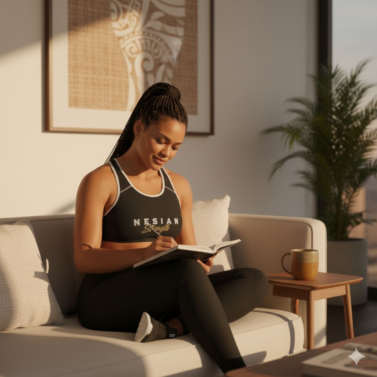 PasifikaOne Seamless Sports Bra - Nesian Strength - AU/NZ/USA - The Koko Samoa