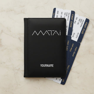 Matai personalized passport cover from Personalized Luggage, made of durable material with custom name engraving.