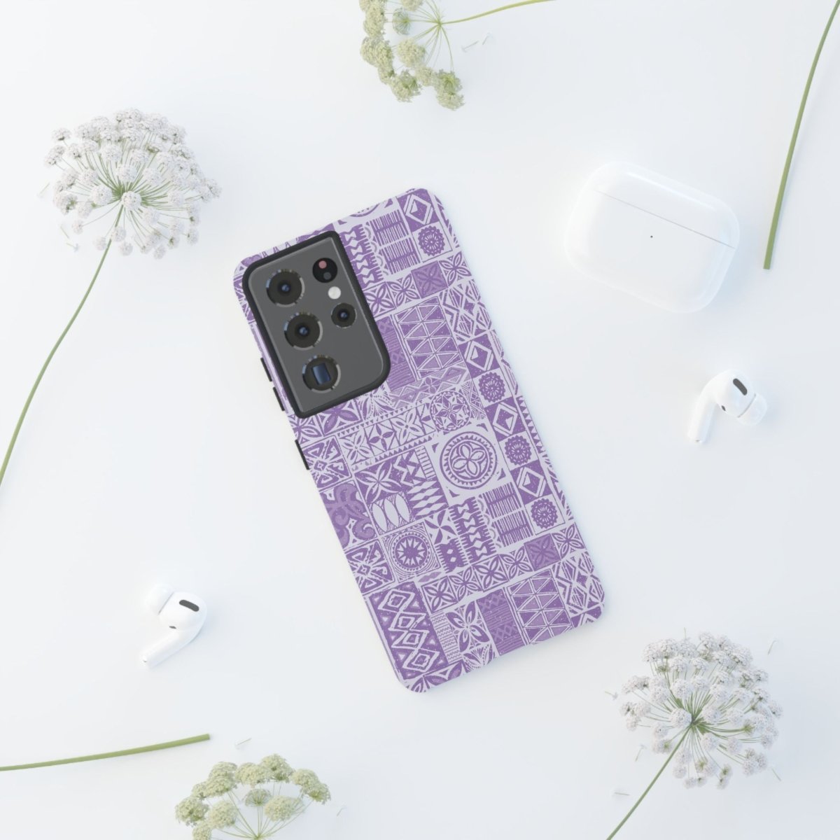 Samsung Tough Phone Case - Lavender Elei - AU/NZ/USA - The Koko Samoa
