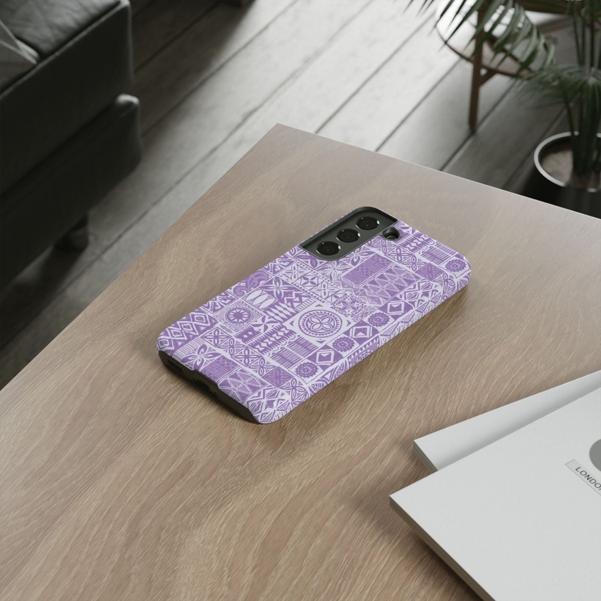 Samsung Tough Phone Case - Lavender Elei - AU/NZ/USA - The Koko Samoa