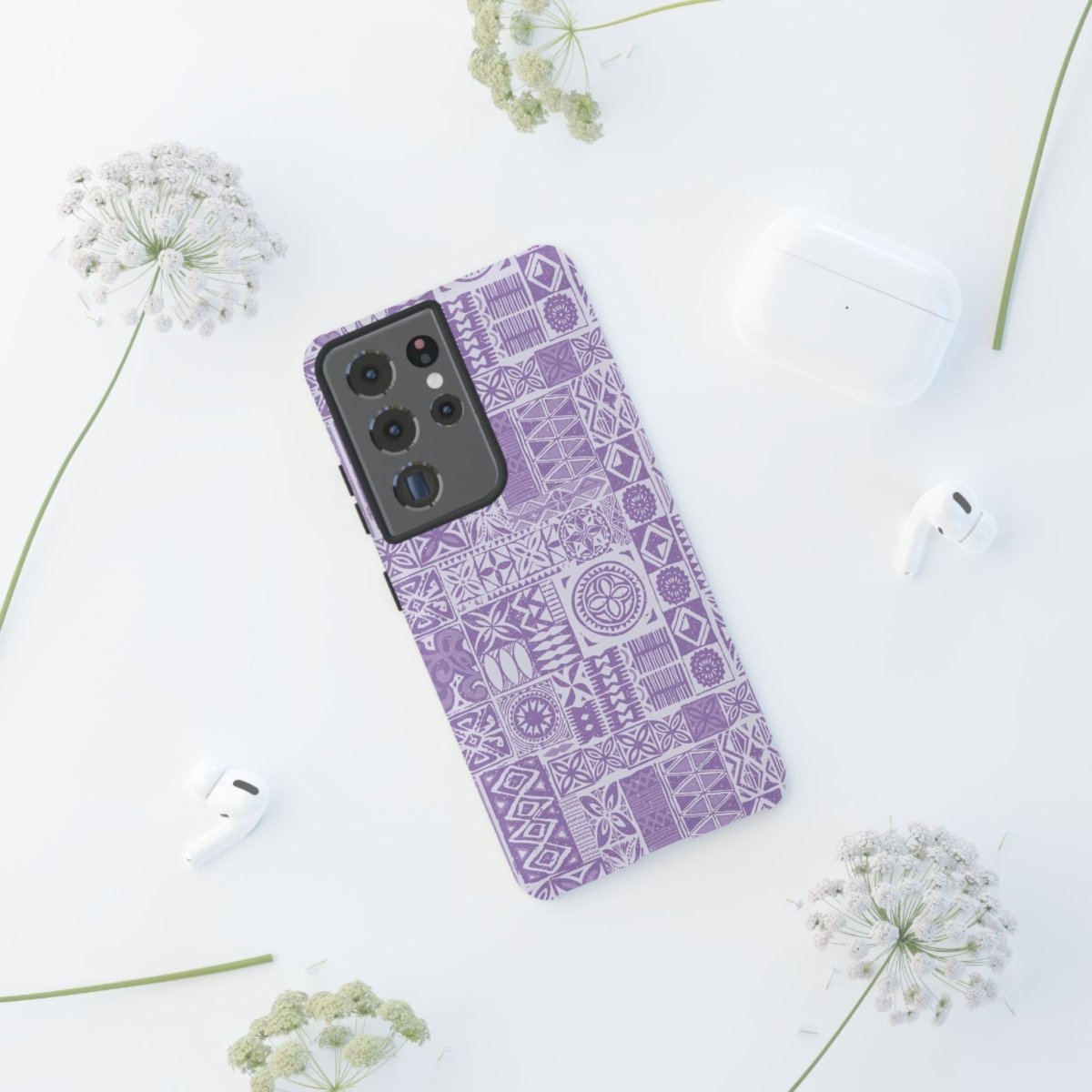 Samsung Tough Phone Case - Lavender Elei - AU/NZ/USA - The Koko Samoa