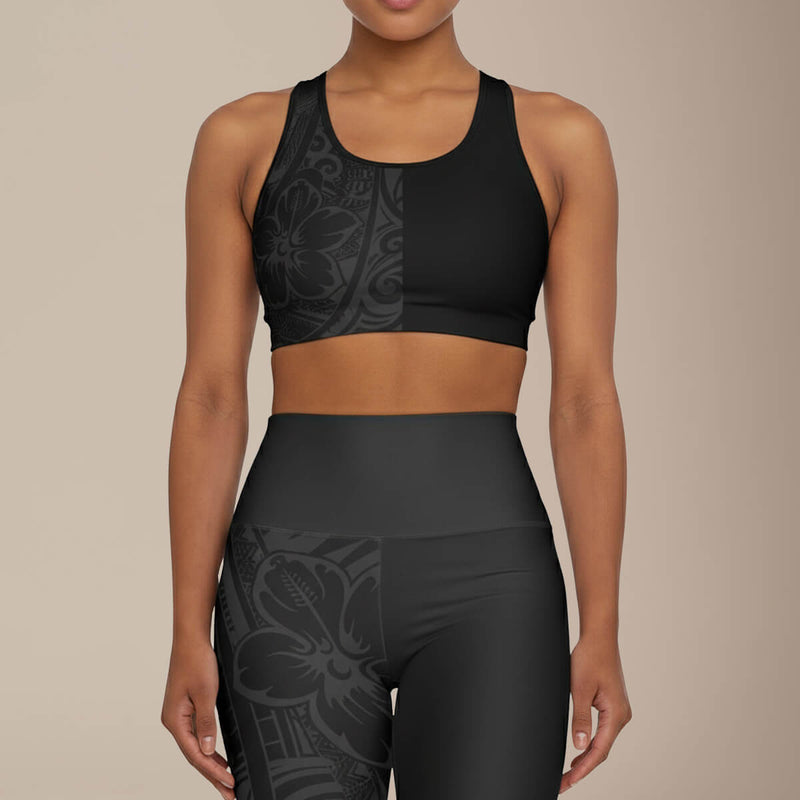 Seamless Sports Bra - Dark Grey - AU/NZ/USA - The Koko Samoa