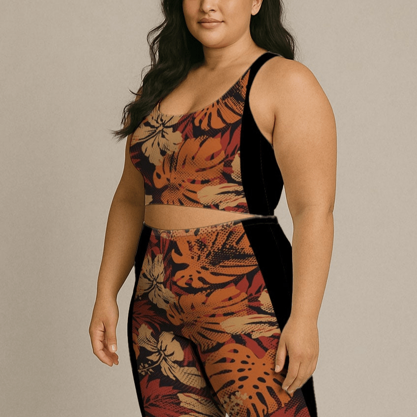 Seamless Sports Bra - Lalomanu Ember - AU/NZ/USA - The Koko Samoa