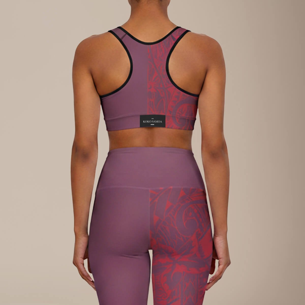 Seamless Sports Bra - Winterberry Red - AU/NZ/USA - The Koko Samoa